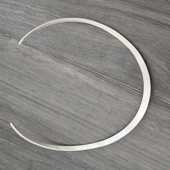 13.25" Sterling Silver Collar Necklace - Picture 3 of 4